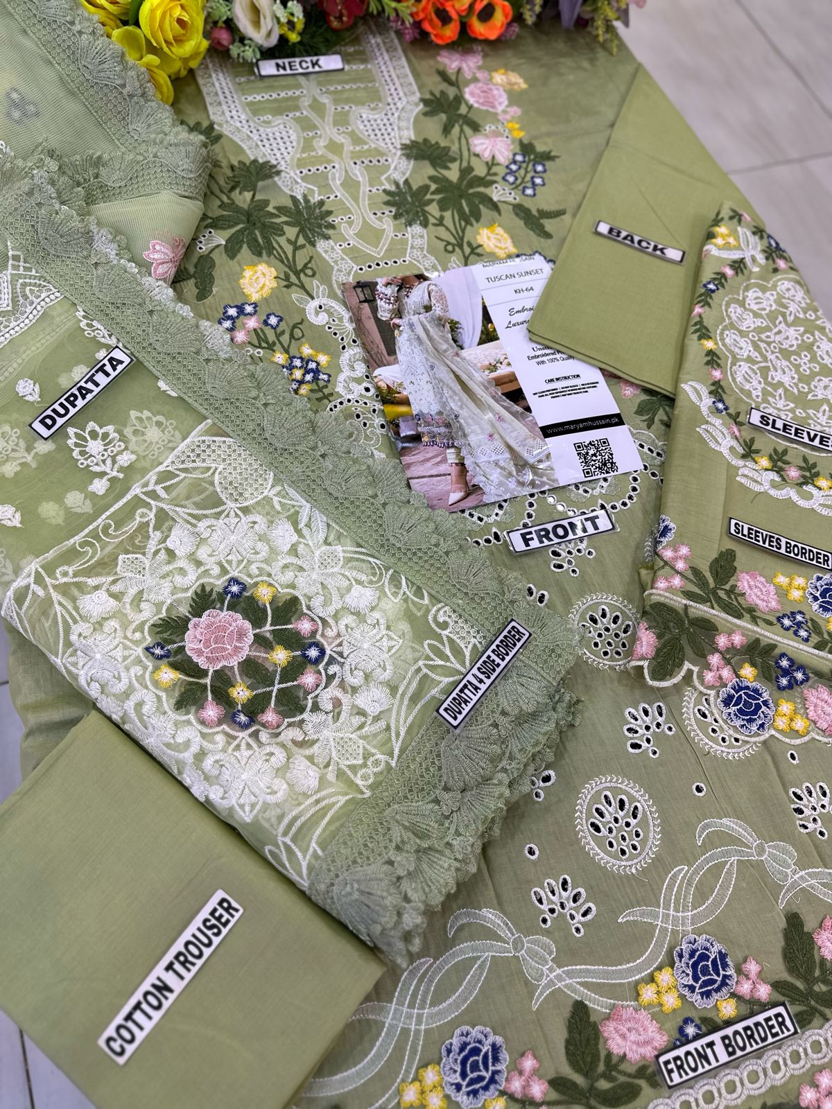 Maryam Hussain Lawn Chicken Kari Party Wear Dress | SC-144