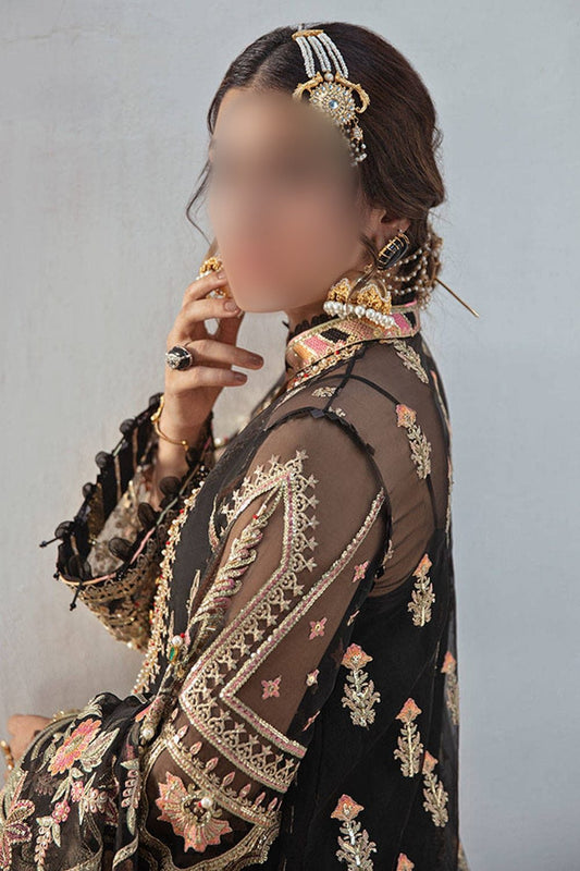 Zarlish By Mohsin Naveed Ranjha Black Organza | SC-194