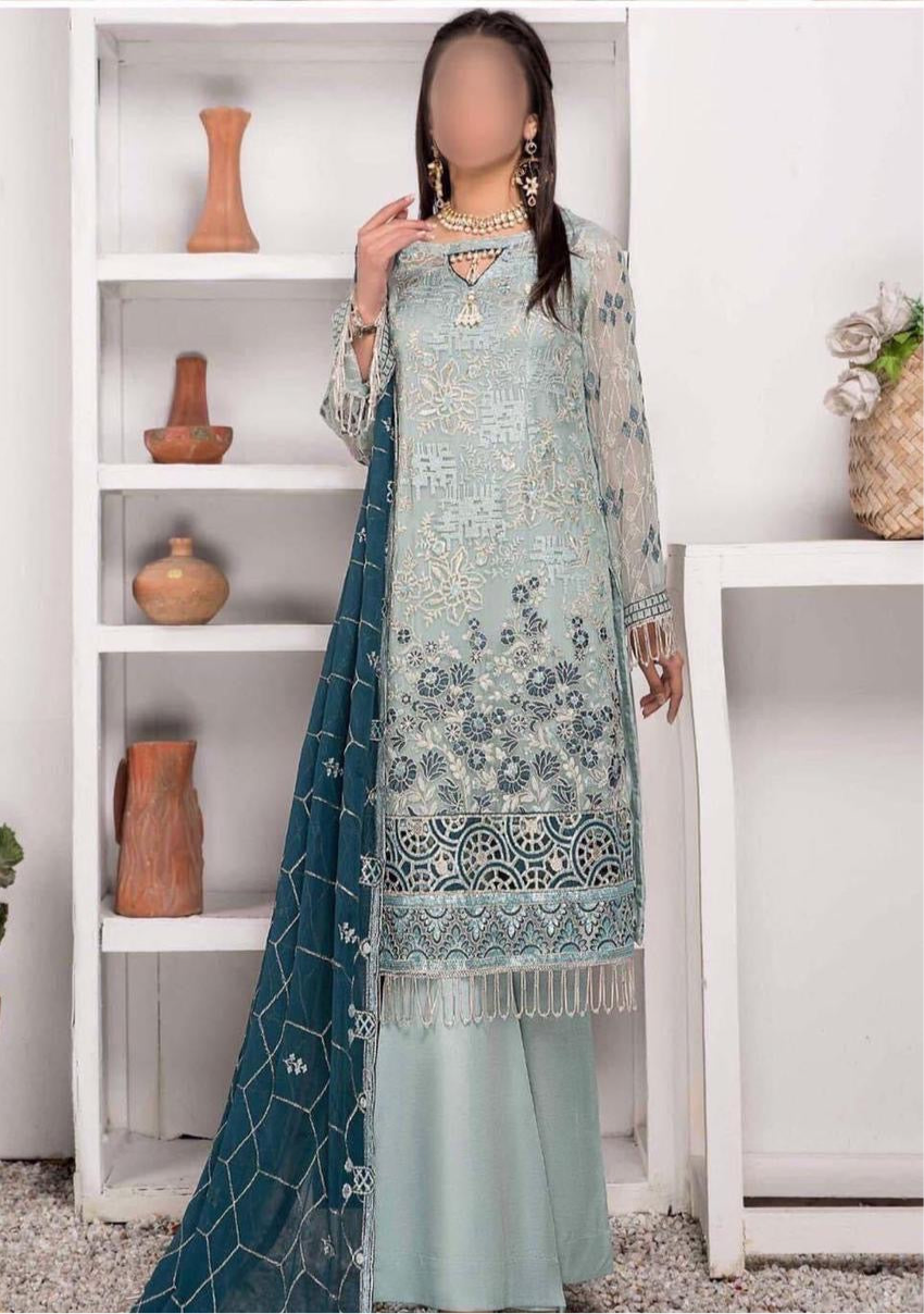 Emaan Adeel chiffon Partywear Dress | SC-1107