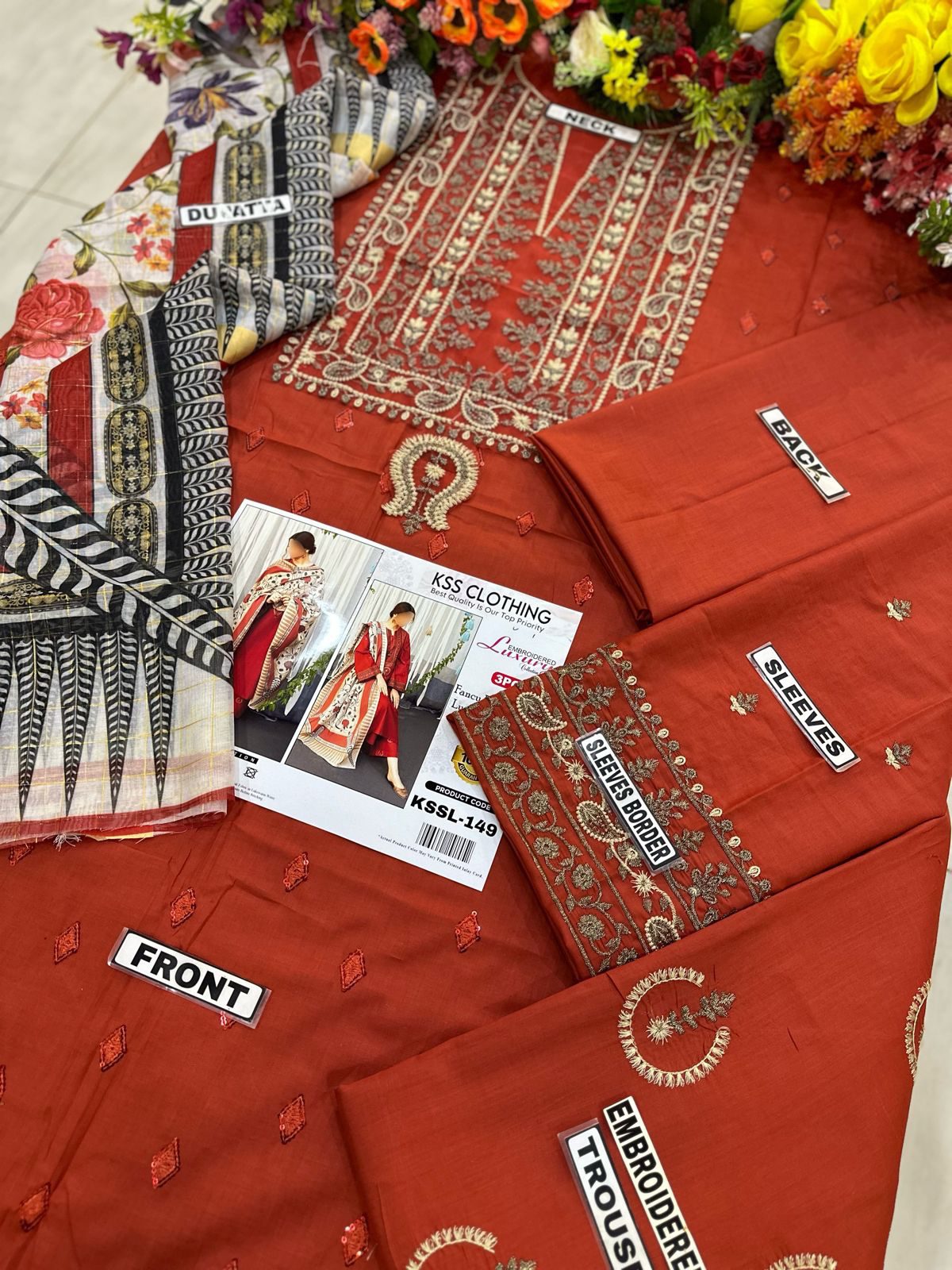 Clothing Lawn Luxury Party Wear Dress | SC-149