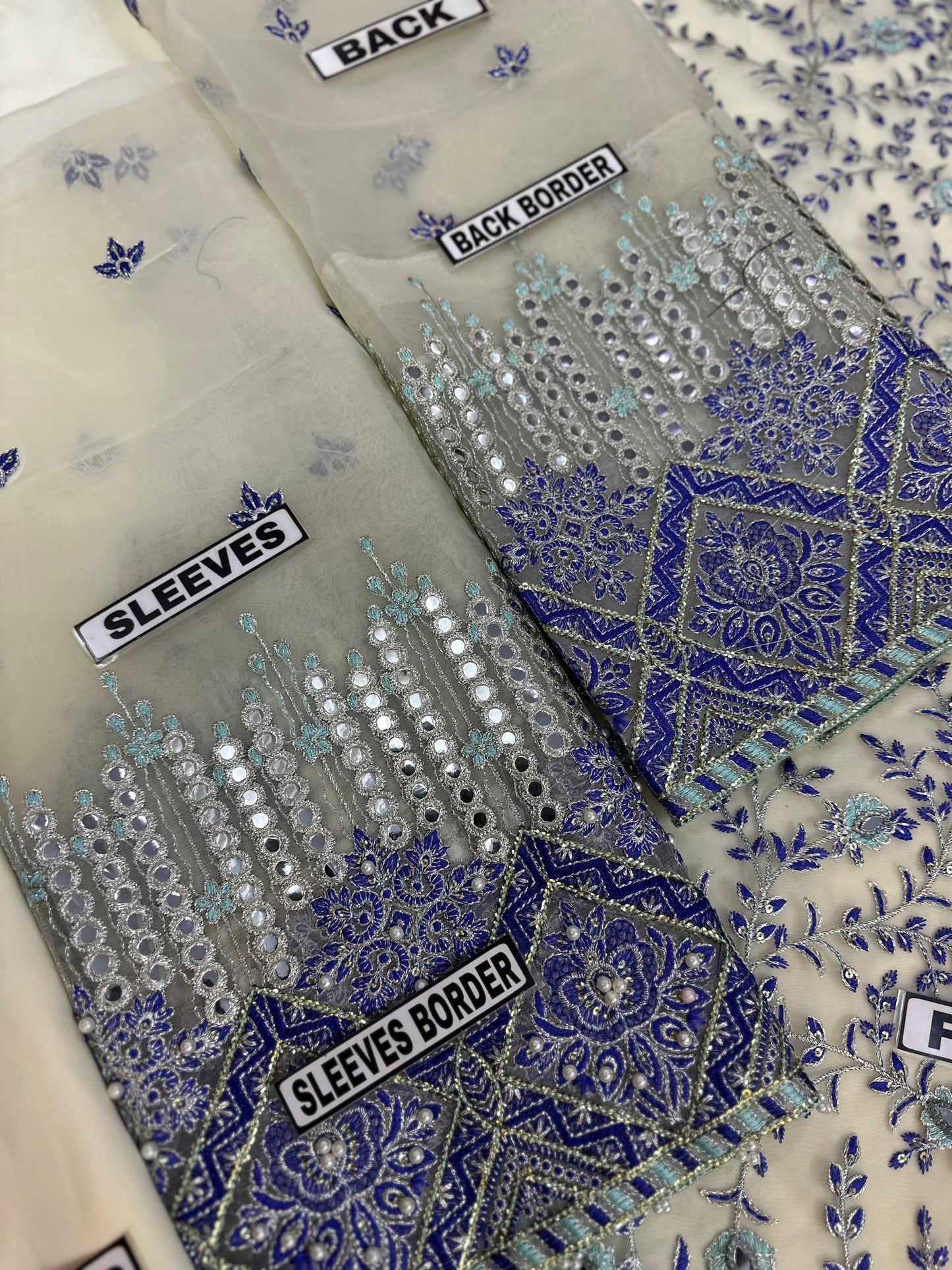 Akbar Aslam Luxury Organza PartyWear Dress |SC-5306