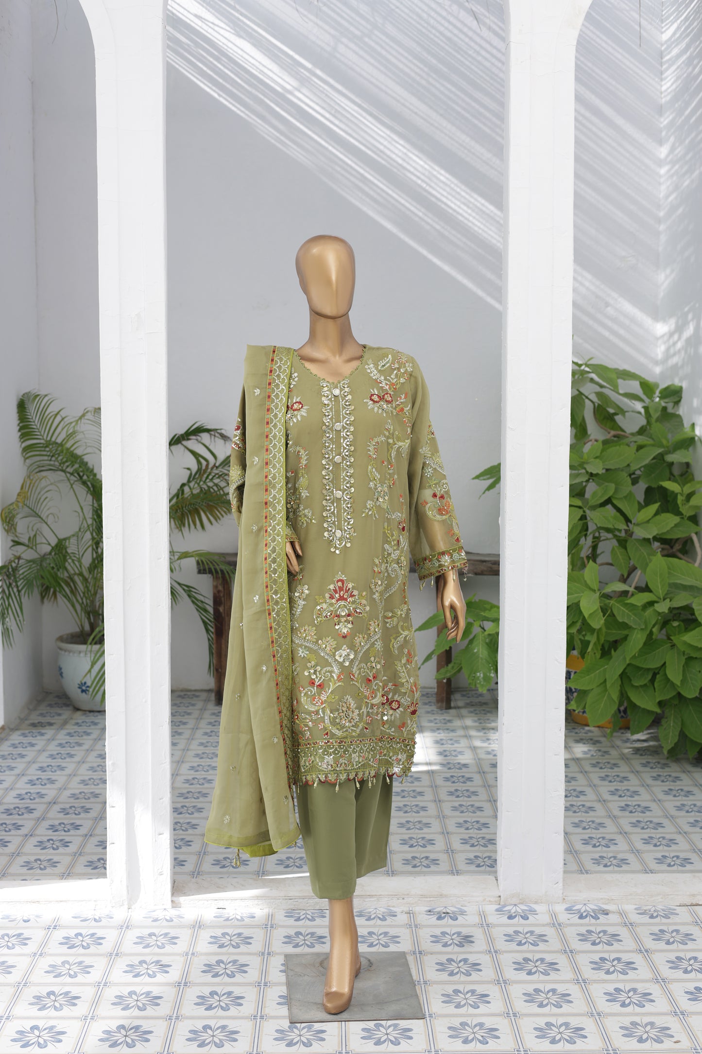 Husn-E-Suroshi Chiffon Collection 2025 | SR-01 (KHOOB)