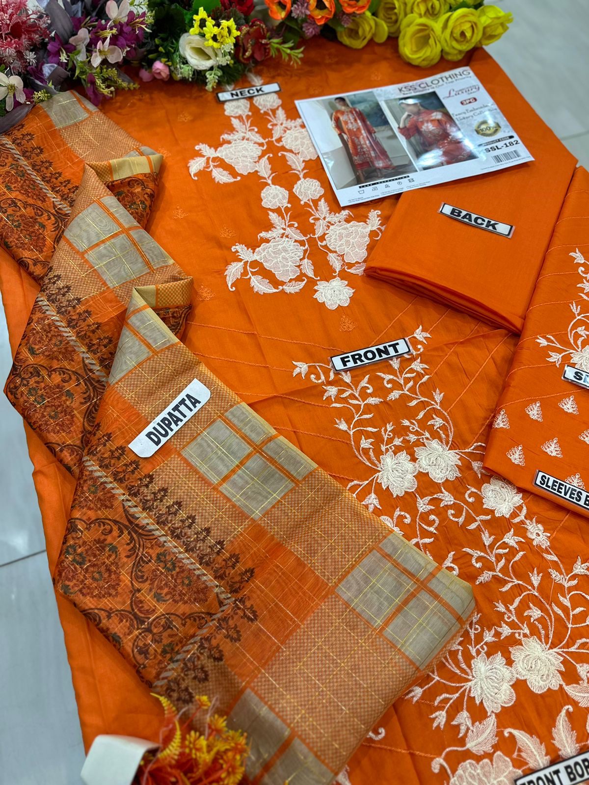 Clothing Lawn Luxury Party Wear Dress | SC-182