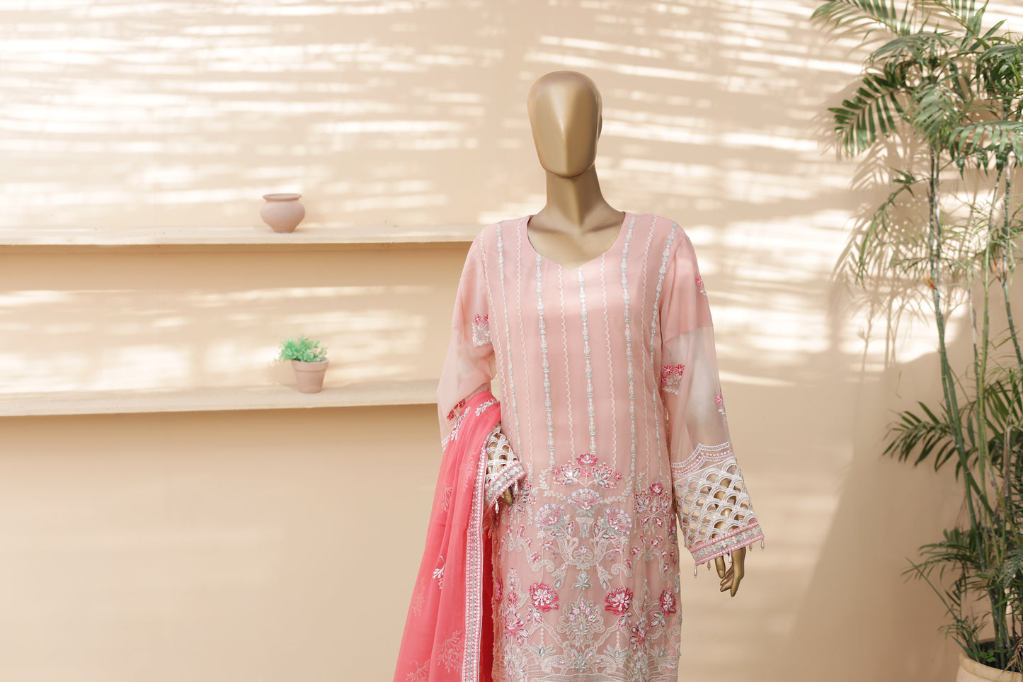 Husn-E-Suroshi Chiffon Collection 2025 | SR-04 (NARM)