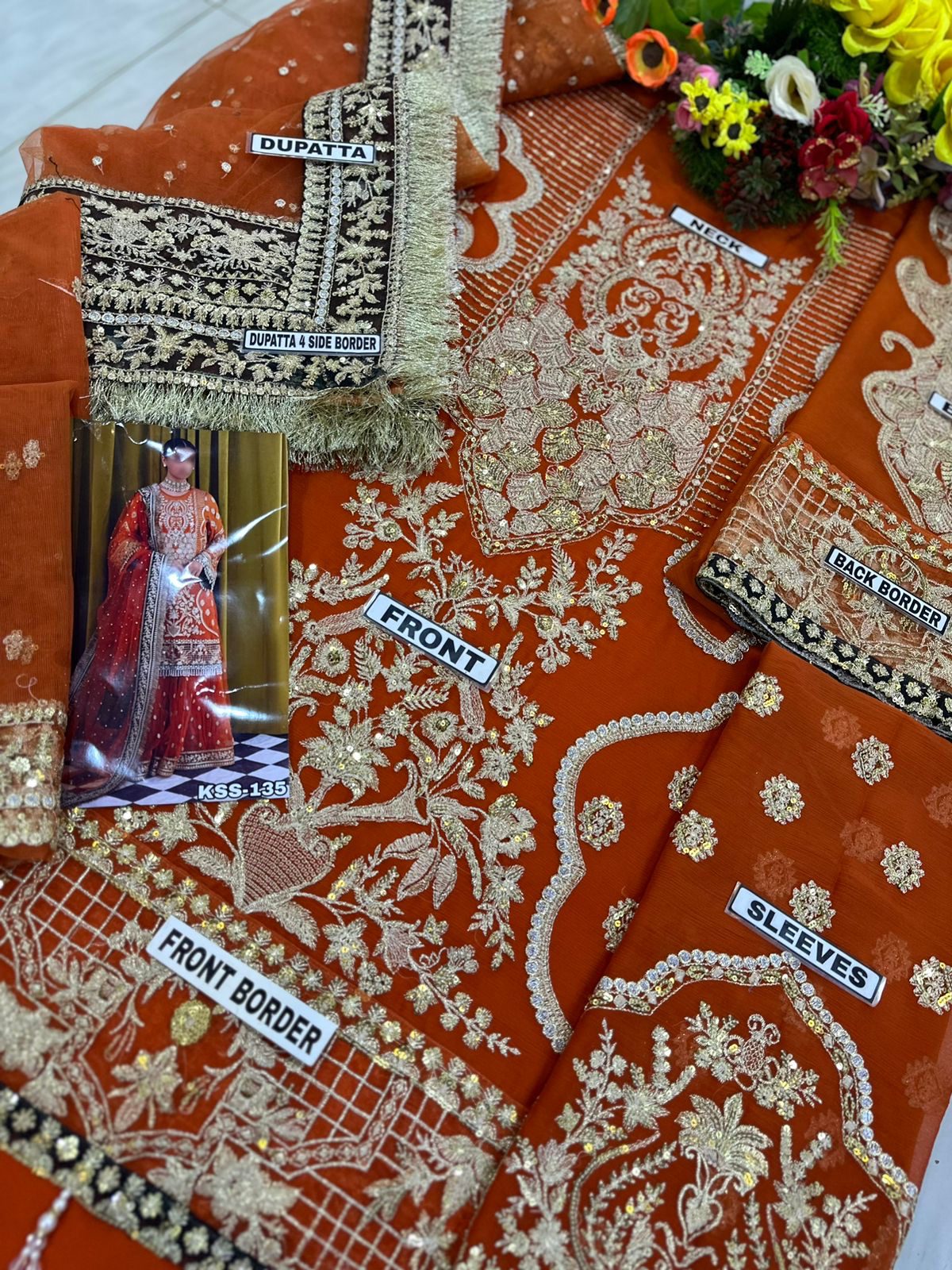 Imrozia Chiffon Luxury Bridalwear Dress | SC-135