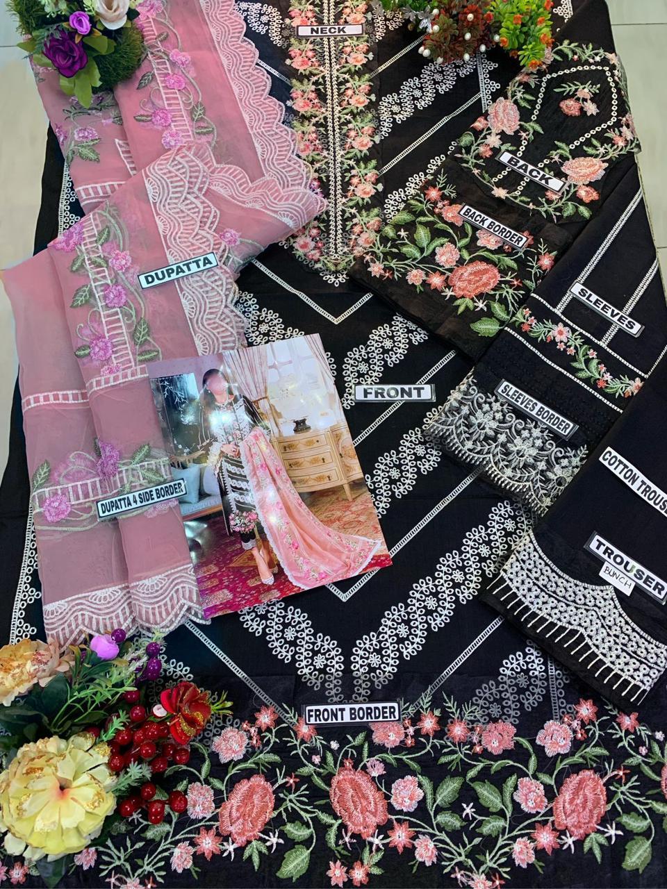 Crimson Summer Lawn Partywear Dress | SC-172