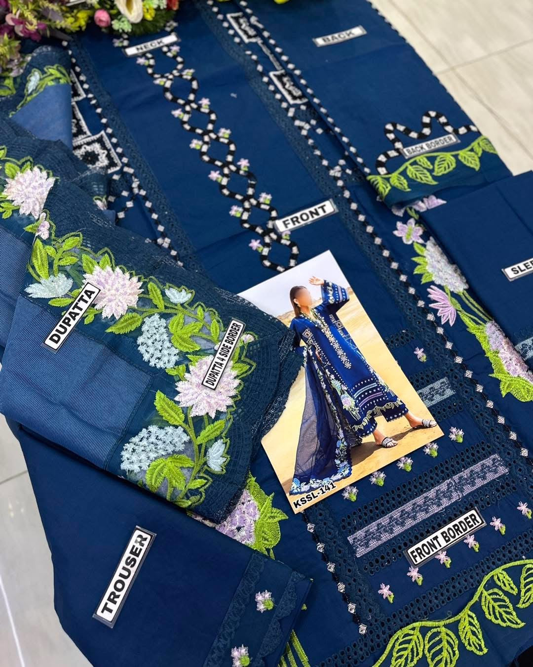 Crimson Embroidered Lawn Suits Unstitched 3 Piece |SC-241