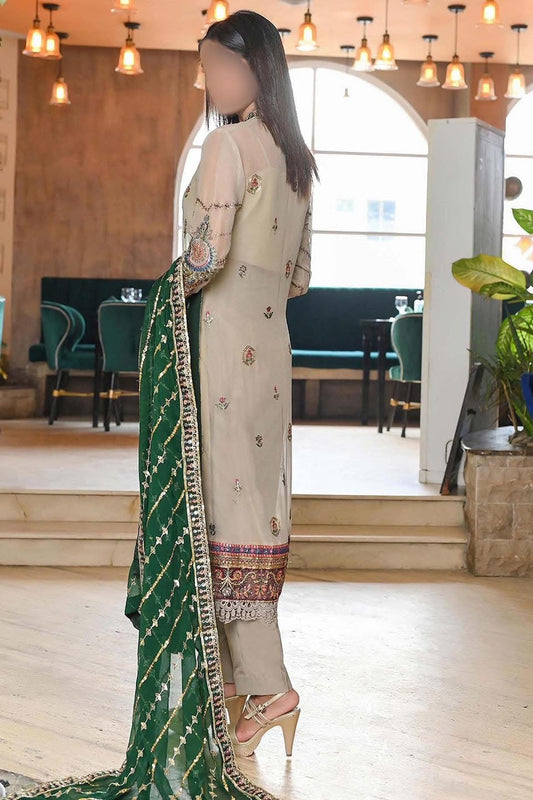 Baroque Chiffon PartyWear Dress Suroshi SC-60