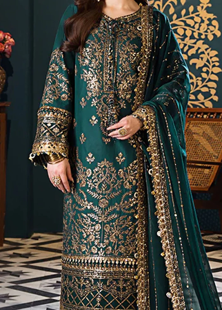 Asim Jofa Embroidered Chiffon Suit Unstitched 3 Piece|5345