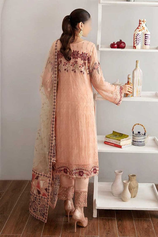 Ramsha Chiffon Luxury PartyWear Dress | SC-163