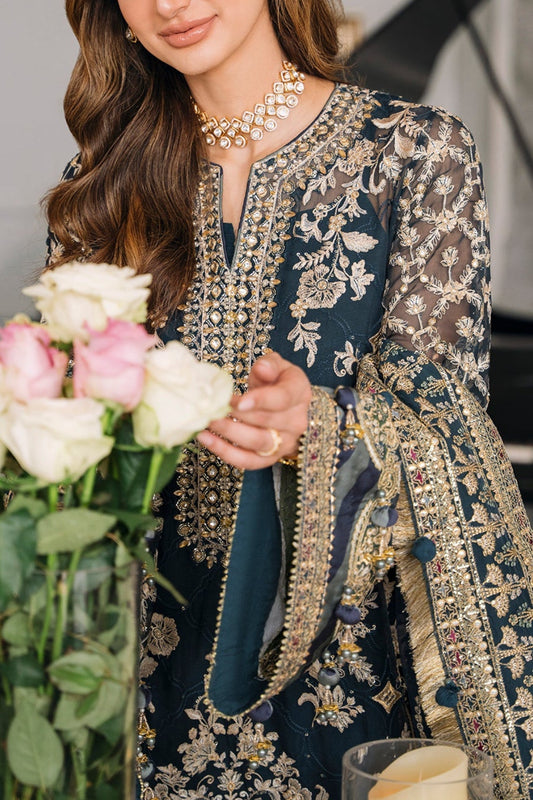 Baroque Chiffon Party Wear Dress | SC-227