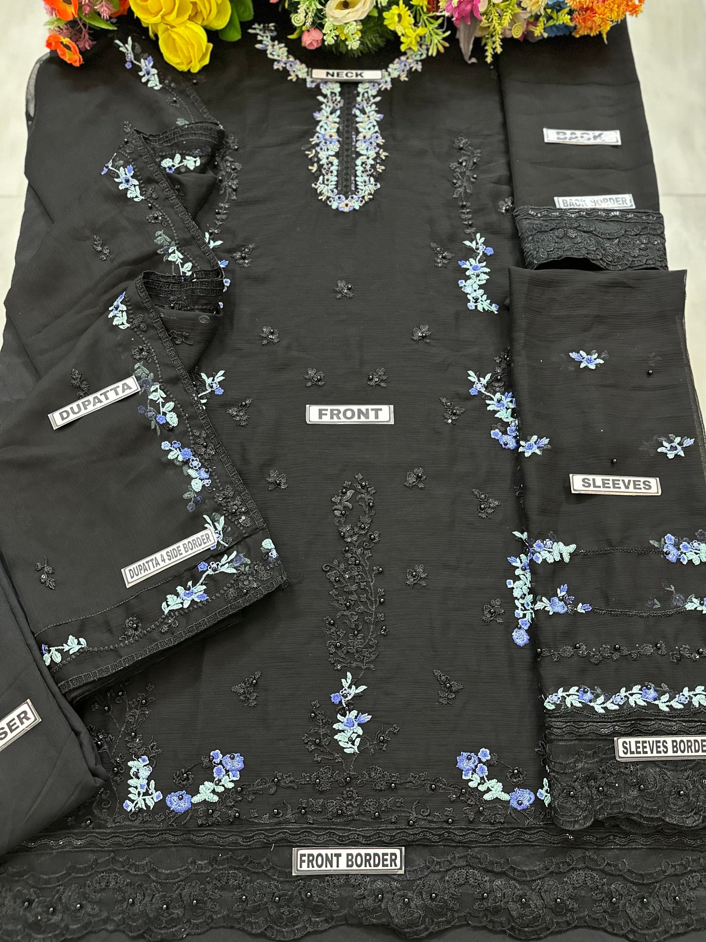 Aga Noor Chiffon Partywear Dress By Khansa Arts | SC-110