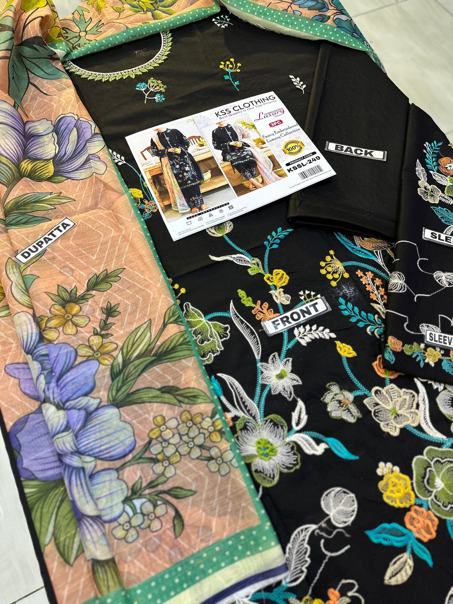 Clothing Lawn Luxury Party Wear Dress | SC-249 ( Unstitched )