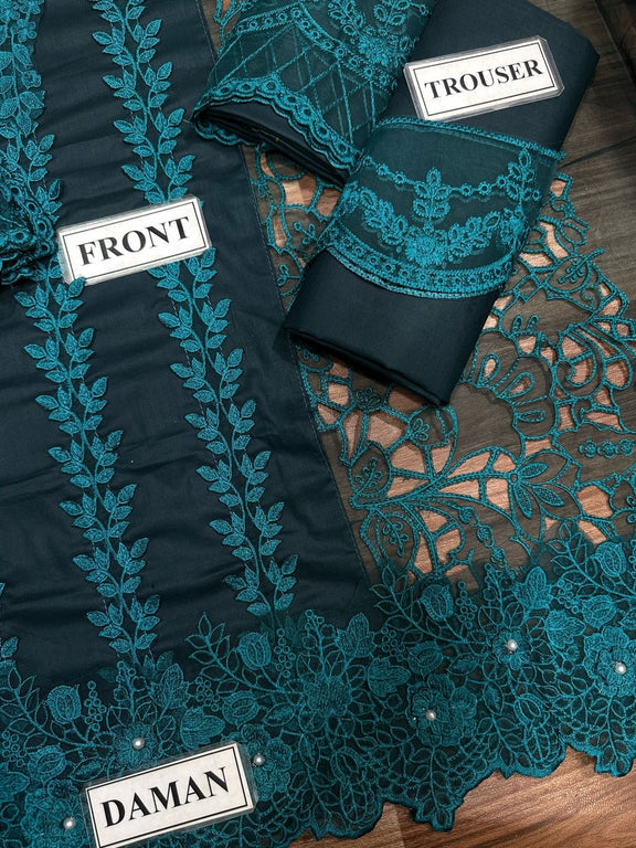 Marib B lawn Chicken Kari PartyWear Dress | SC-5303