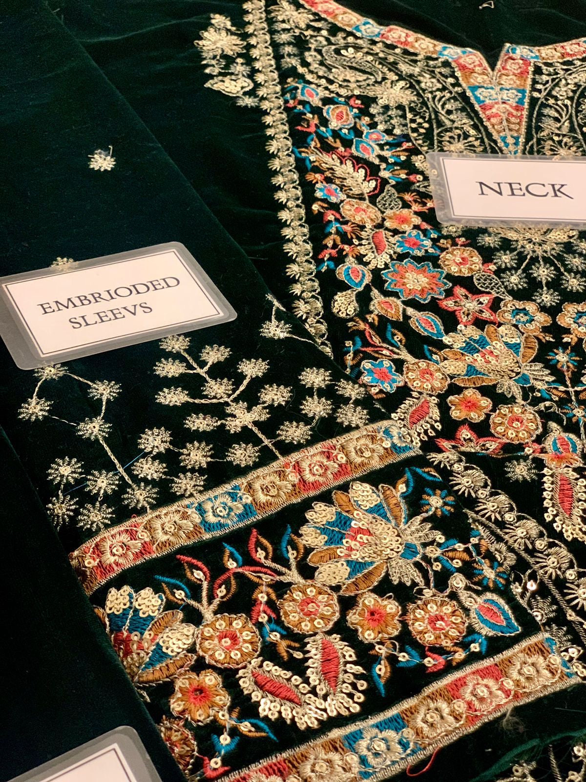 Jazmin Velvet Dress With Chiffn Dupatta