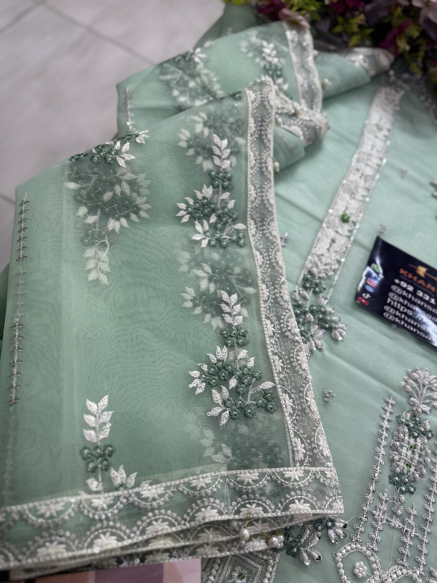 Mushq Luxury Organza Partywear Dress | SC-195