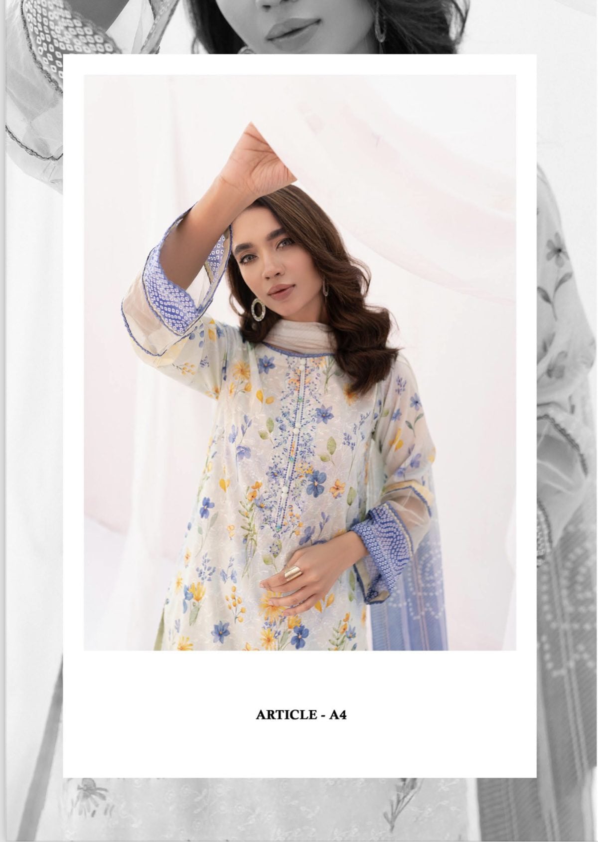 Kroma Lawn Chickenkari Printed Emb collection | SC-04