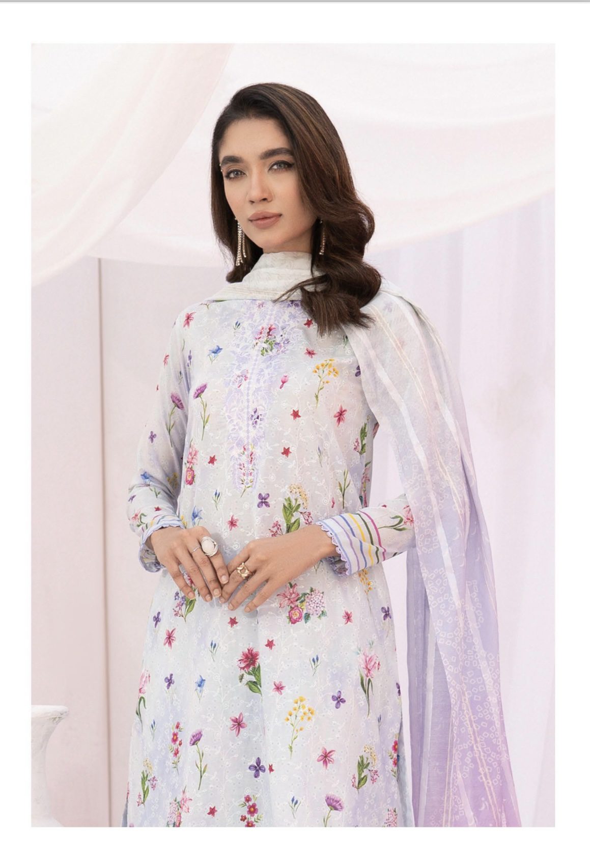 Kroma Lawn Chickenkari Printed Emb collection | SC-08
