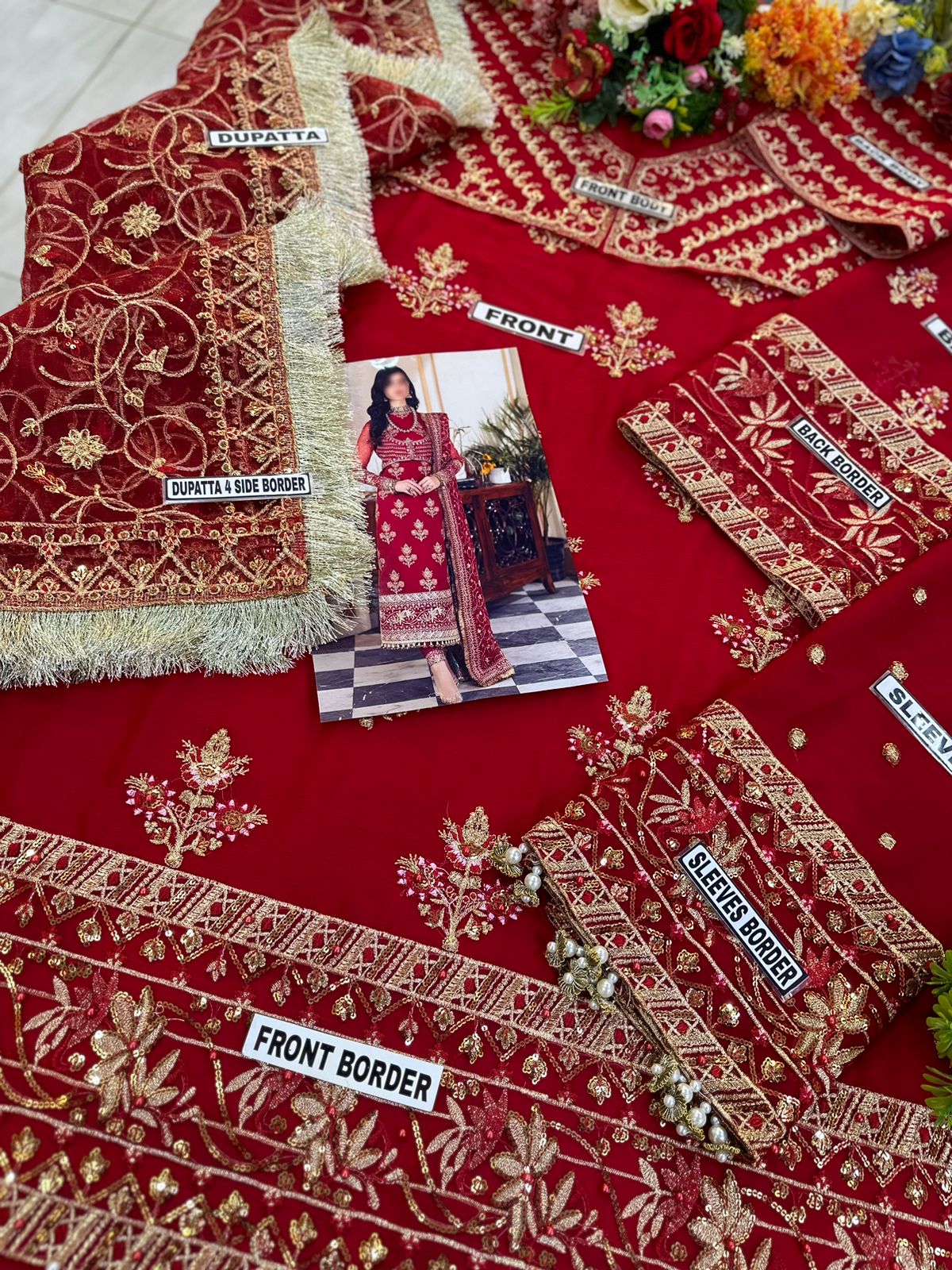 Imrozia Luxury Chiffon Partywear Dress | SC-109