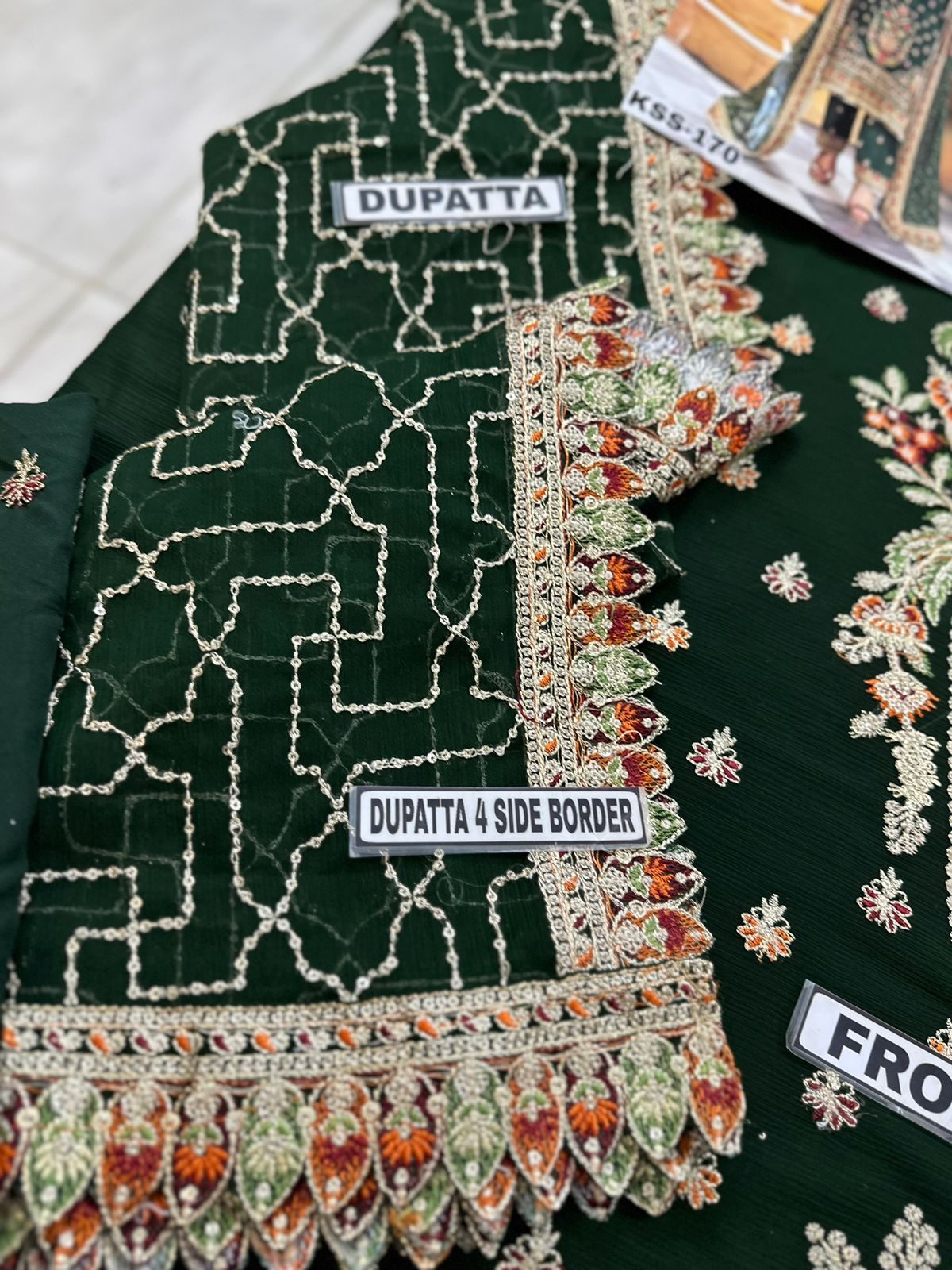 Imrozia Luxury Chiffon PartyWear Dress | SC-170