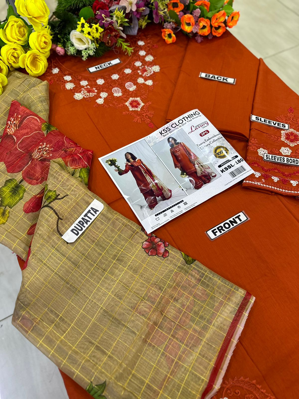 Clothing Lawn Luxury Party Wear Dress | SC-180