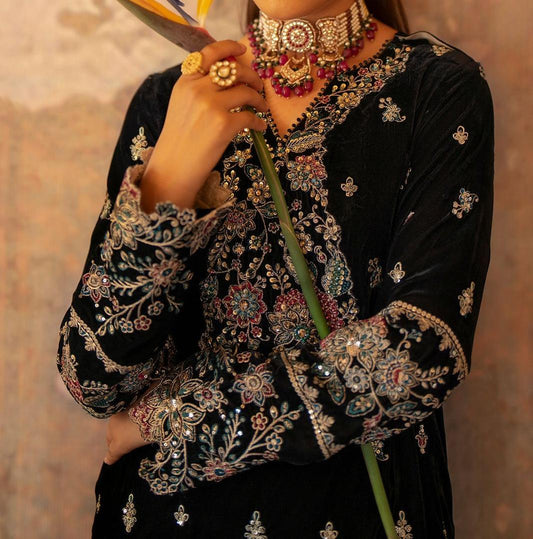 Eman Adeel Luxury Valvet Dress