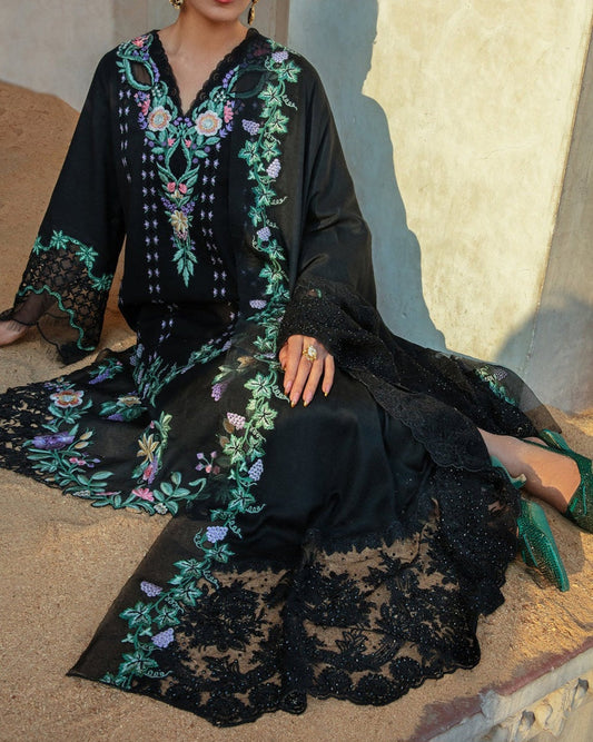 Crimson Luxury Lawn PartyWear Dress | SC-136