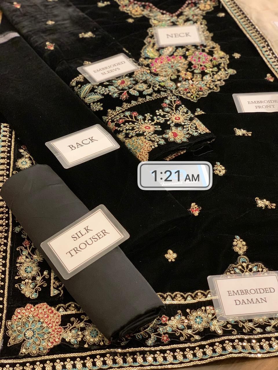 Eman Adeel Luxury Valvet Dress