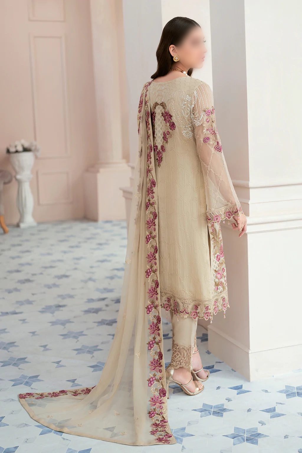 Ramsha Chiffon PartyWear Dress | SC-165