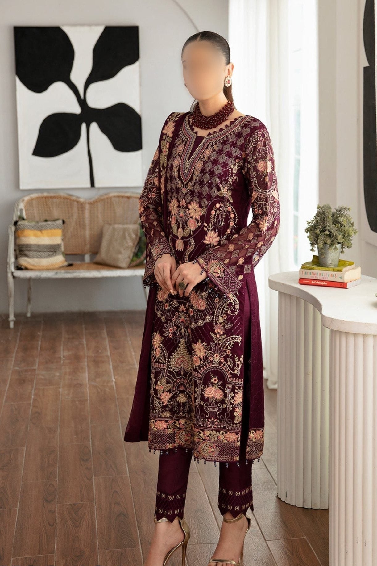 Ramsha Chiffon Party Wear Dress | SC-161