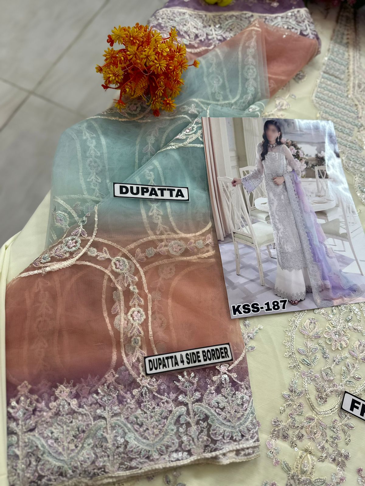 Kanwal Malik Luxury Chiffon party Wear Dress | SC-187