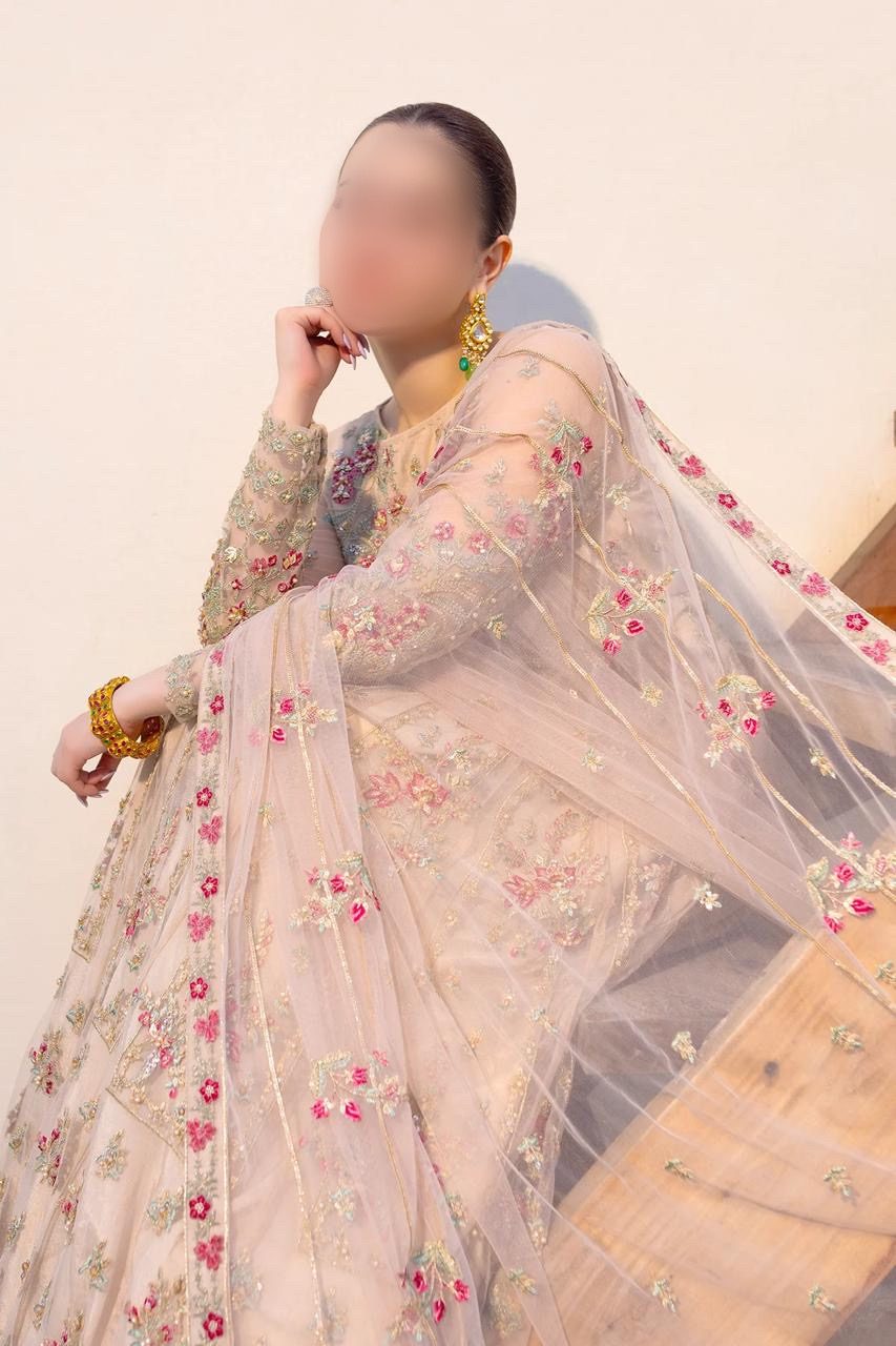 Indain Net Party Wear Maxi By Khansa Arts | SC-175