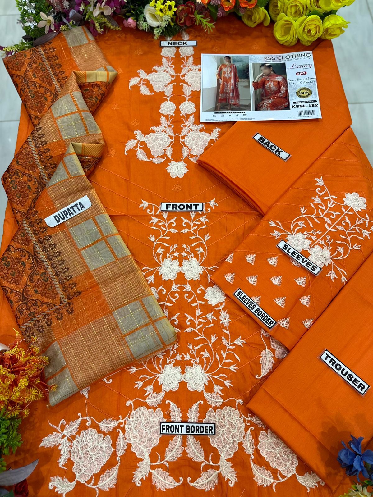 Clothing Lawn Luxury Party Wear Dress | SC-182