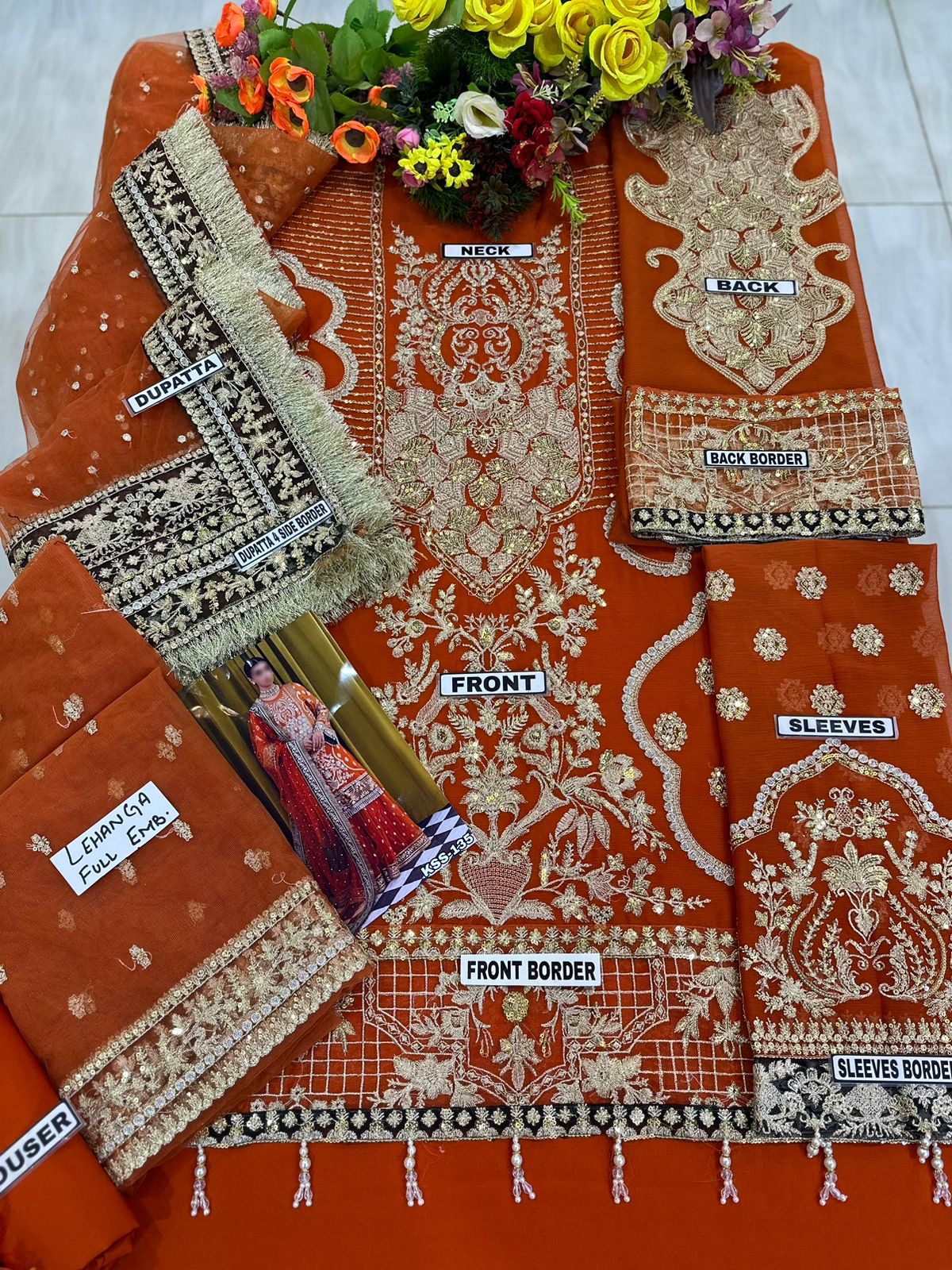 Imrozia Chiffon Luxury Bridalwear Dress | SC-135