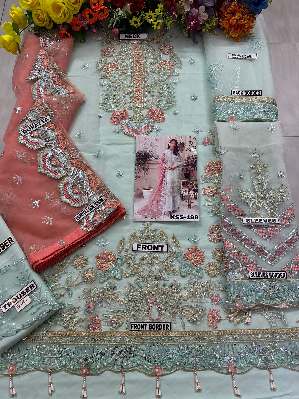 Muhq Luxury Organza Party Wear Dress | SC-188