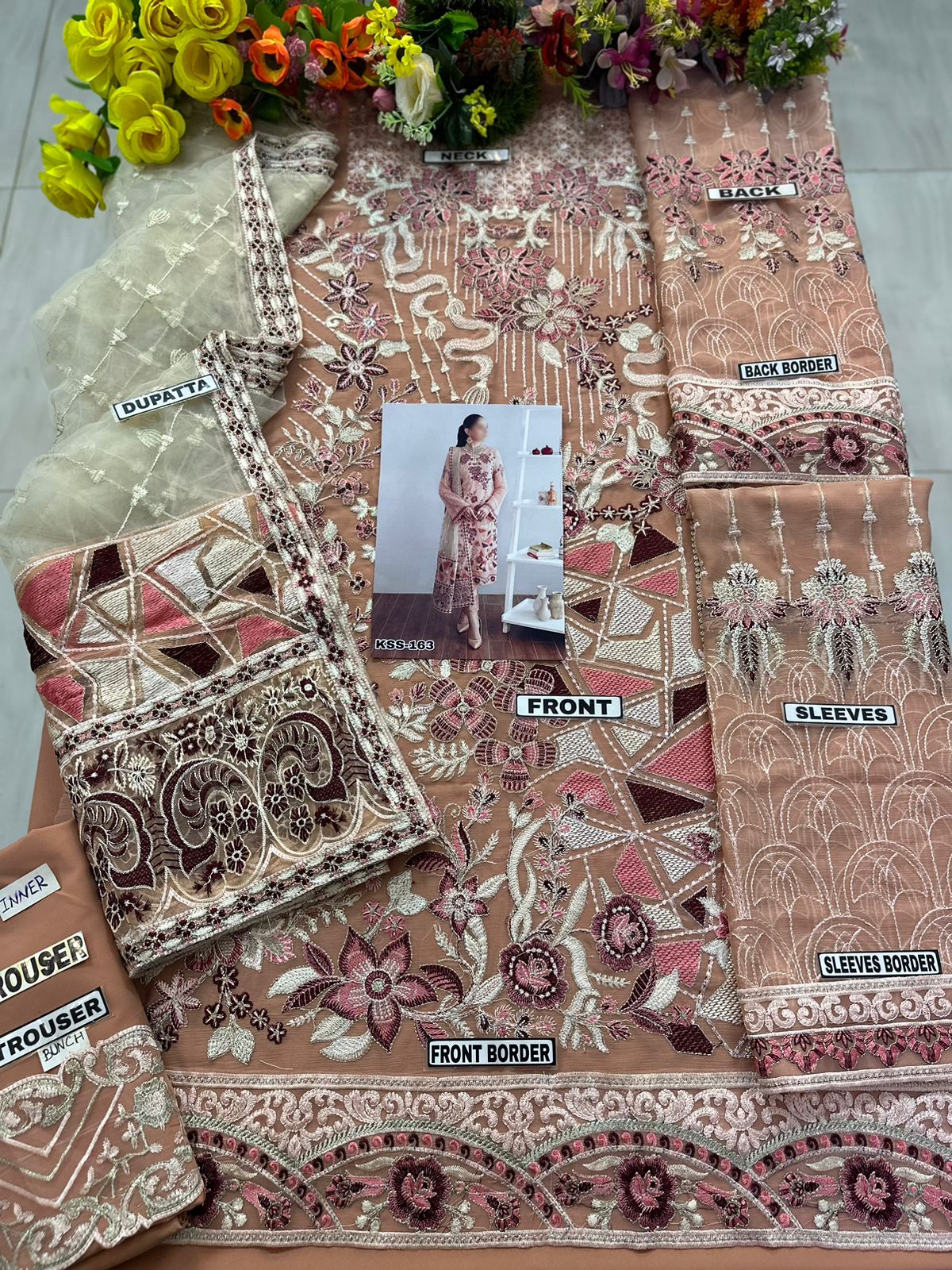 Ramsha Chiffon Luxury PartyWear Dress | SC-163