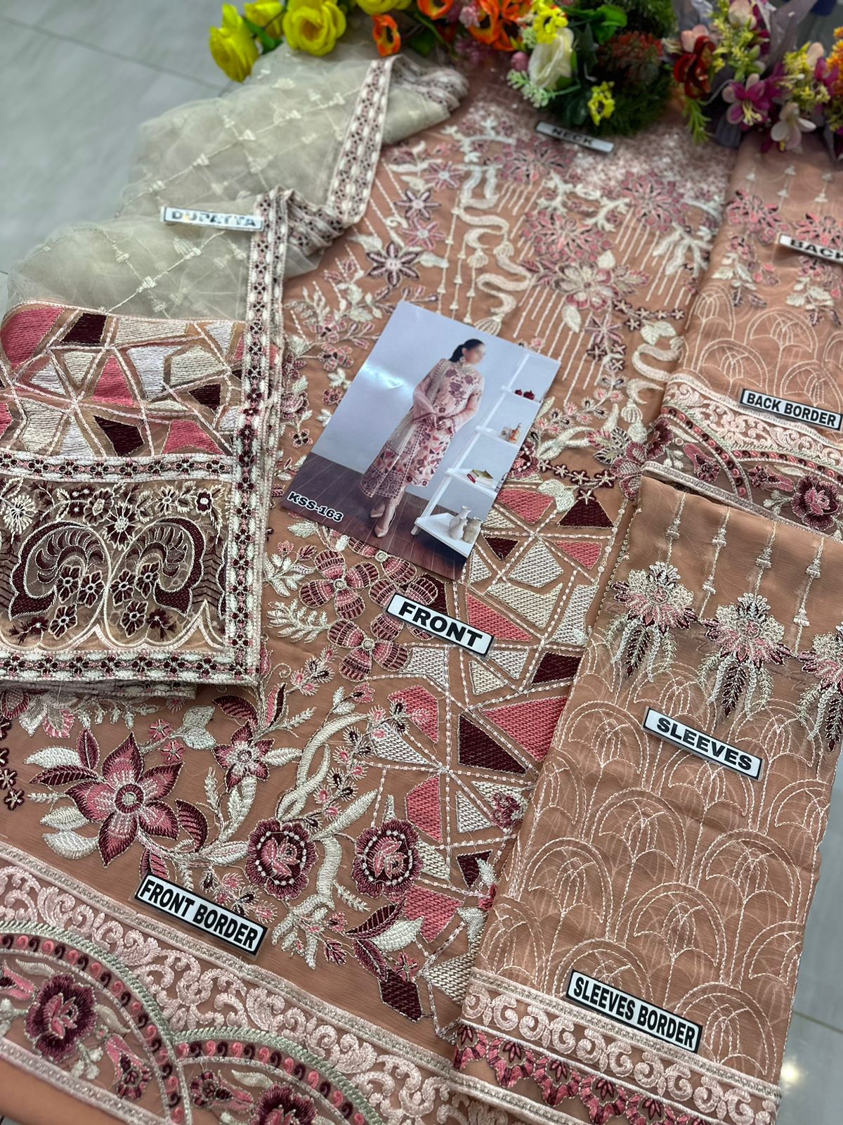 Ramsha Chiffon Luxury PartyWear Dress | SC-163