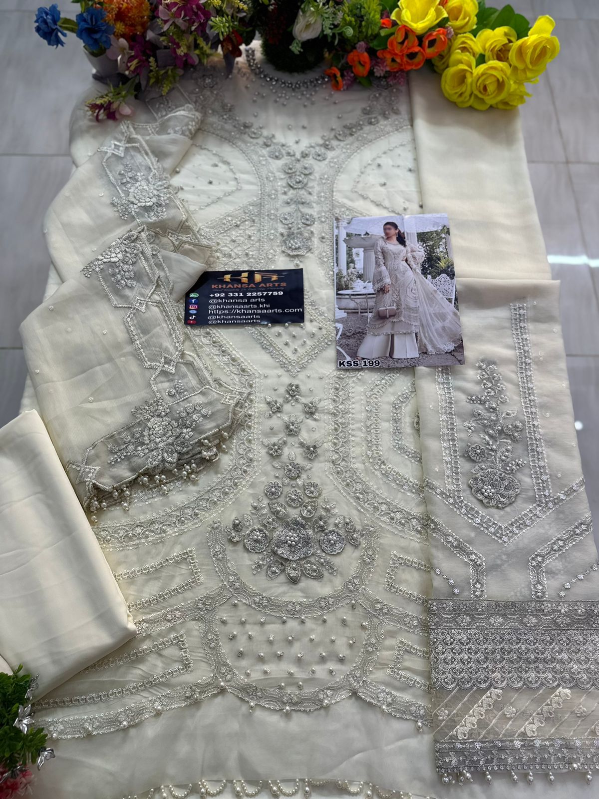 Maria B New Luxury Chiffon Party Wear Dress | SC-199