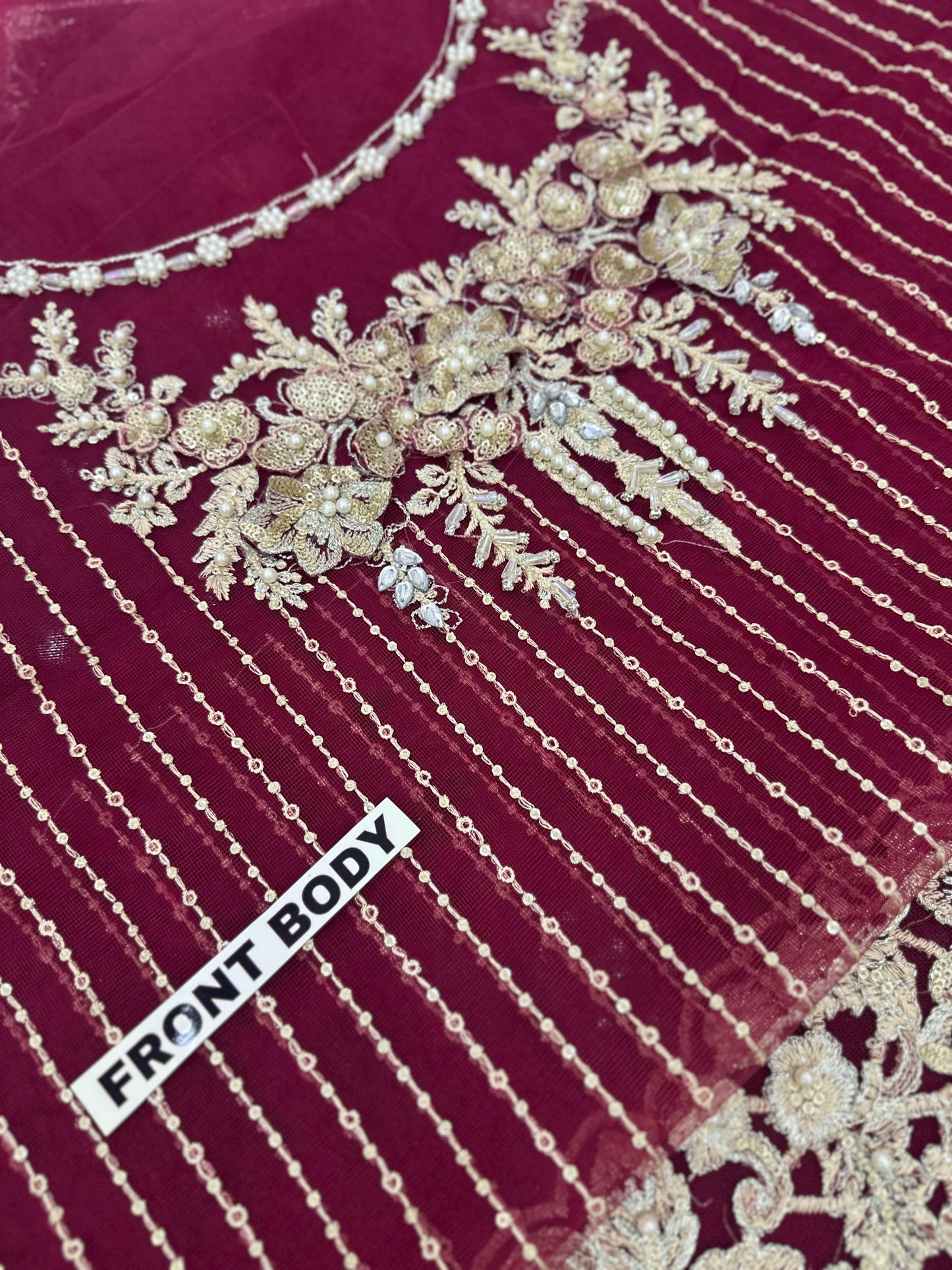 MariaB Luxury Net Embroidered Saree |5311