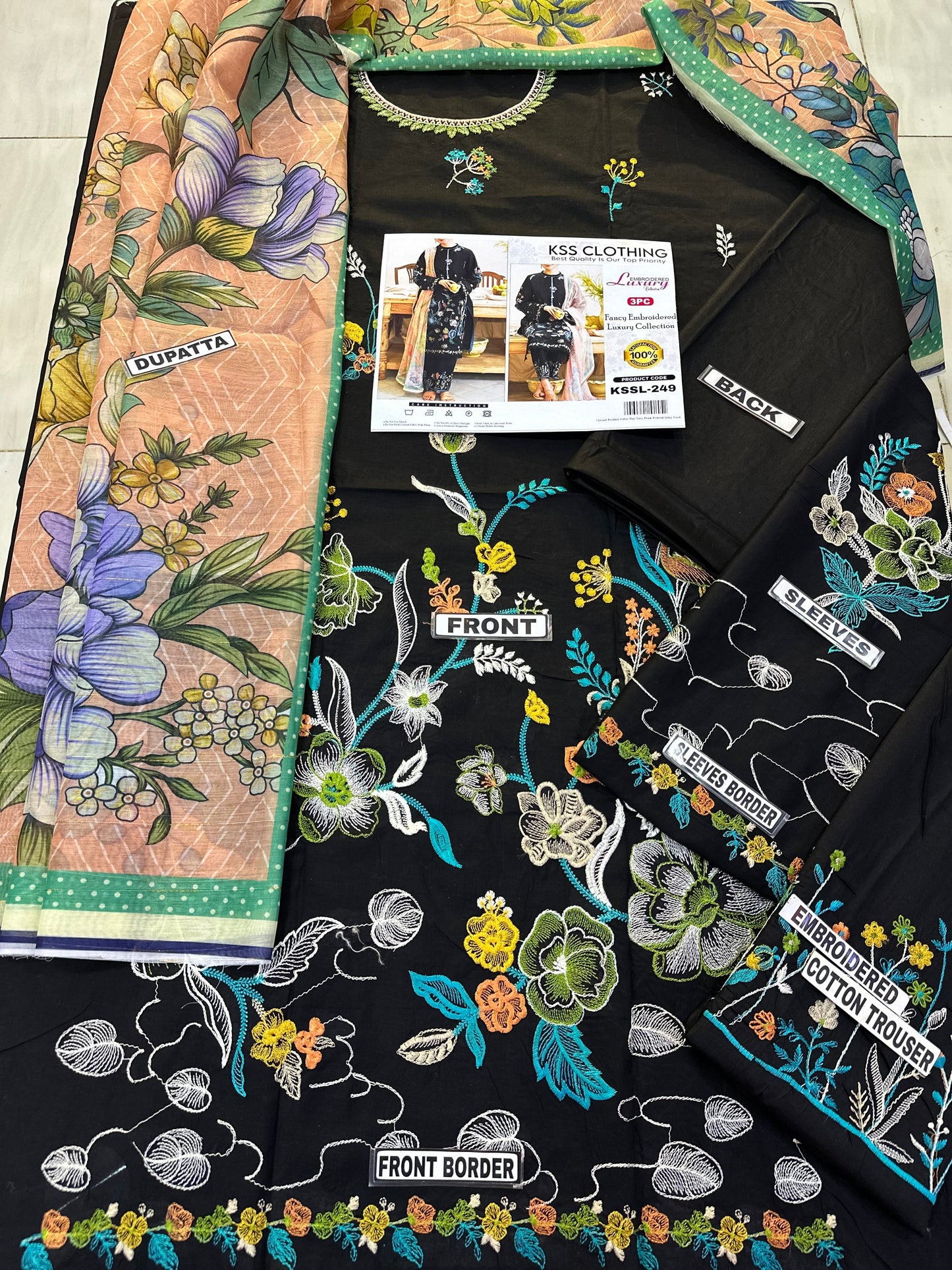 Clothing Lawn Luxury Party Wear Dress | SC-249 ( Unstitched )