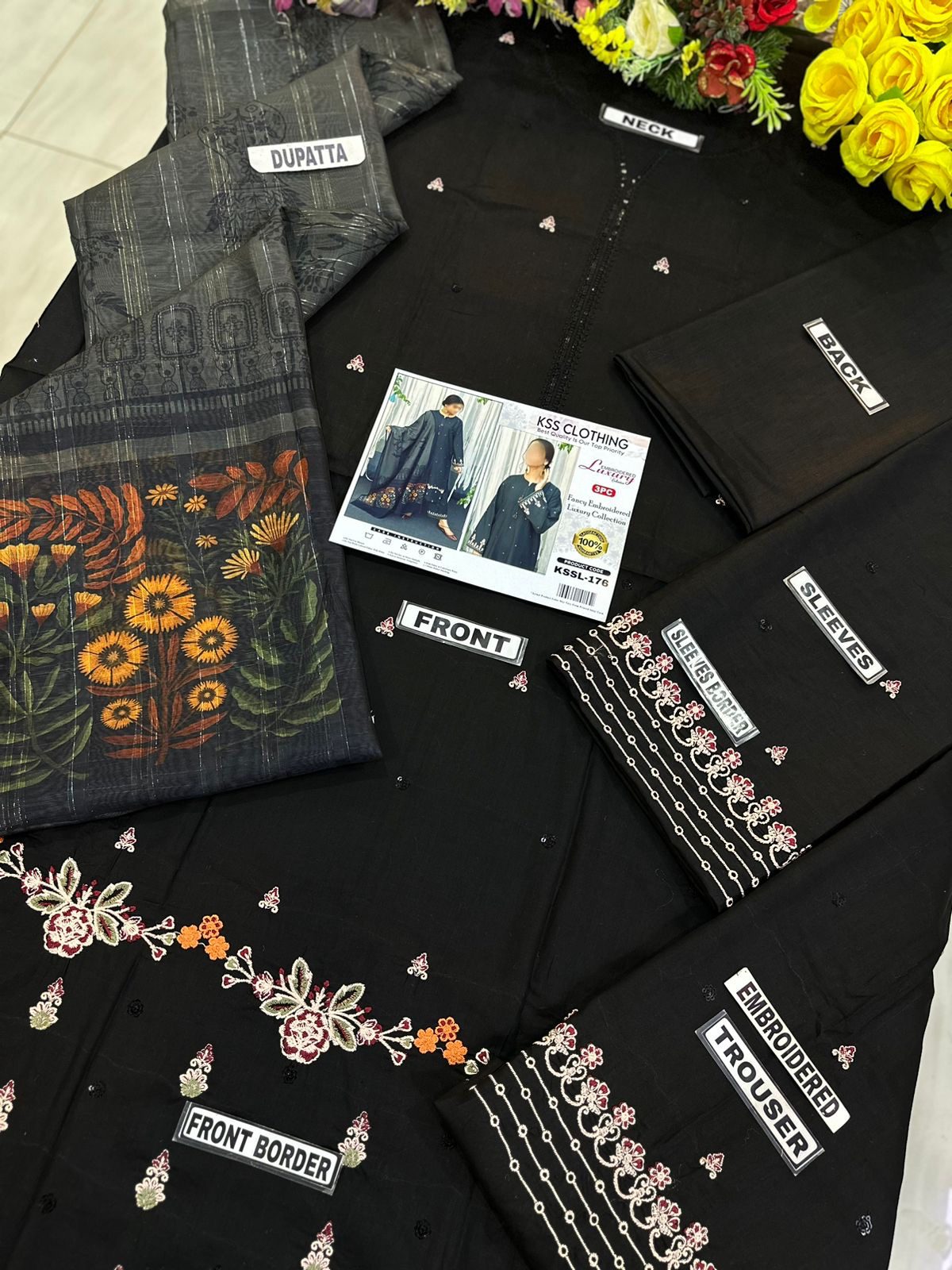 Clothing Lawn Luxury Party Wear Dress | SC-176