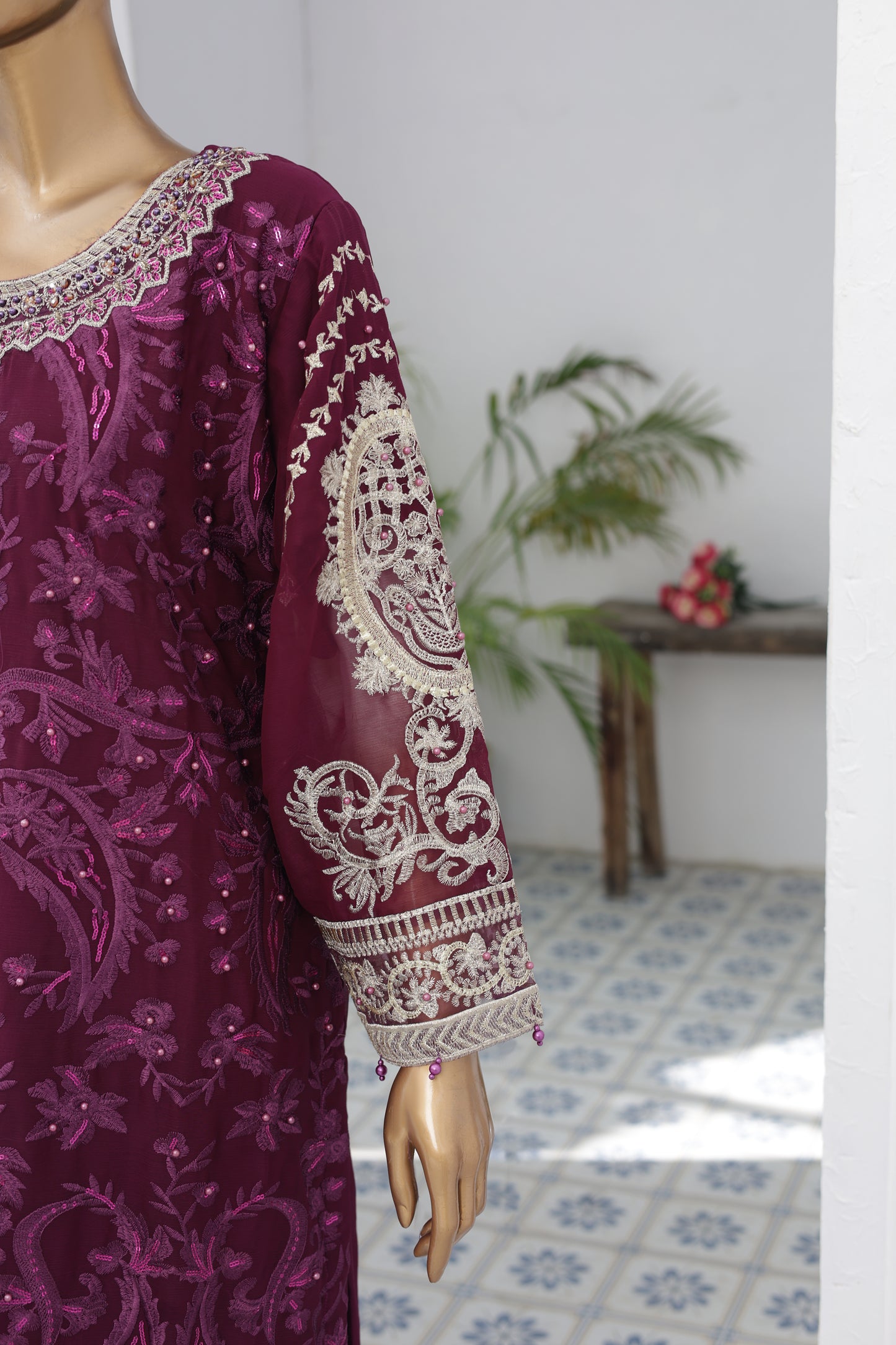 Husn-E-Suroshi Chiffon Collection 2025 | SR-02 (JALWA)