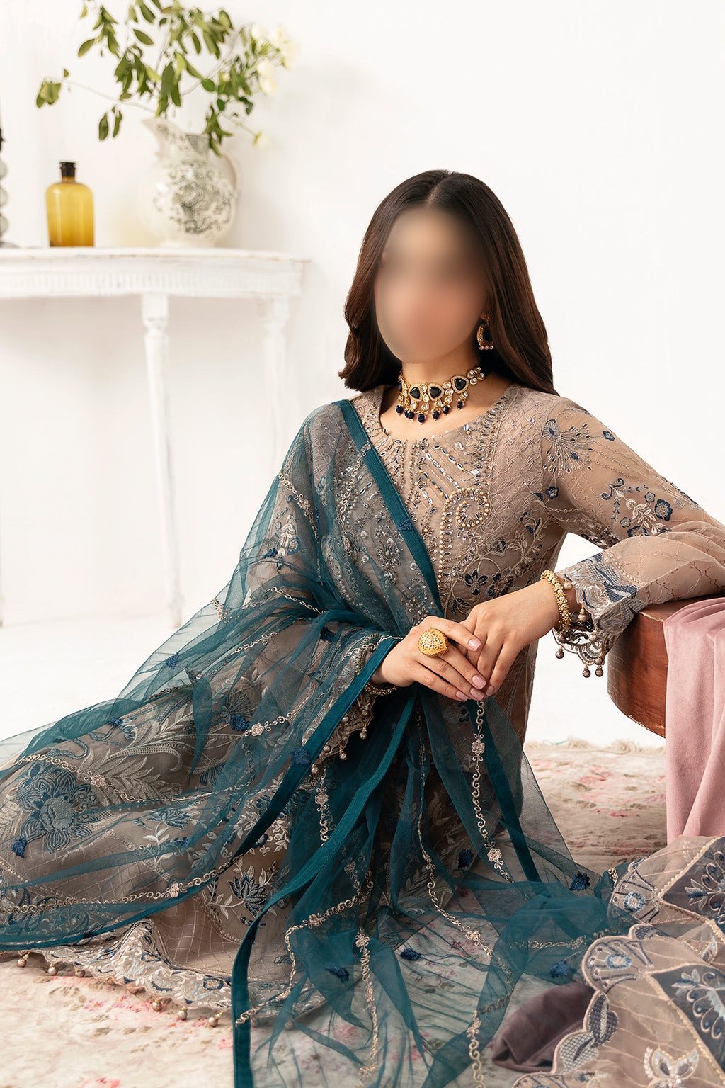 Ramsha Chiffon PartyWear Dress | SC-173