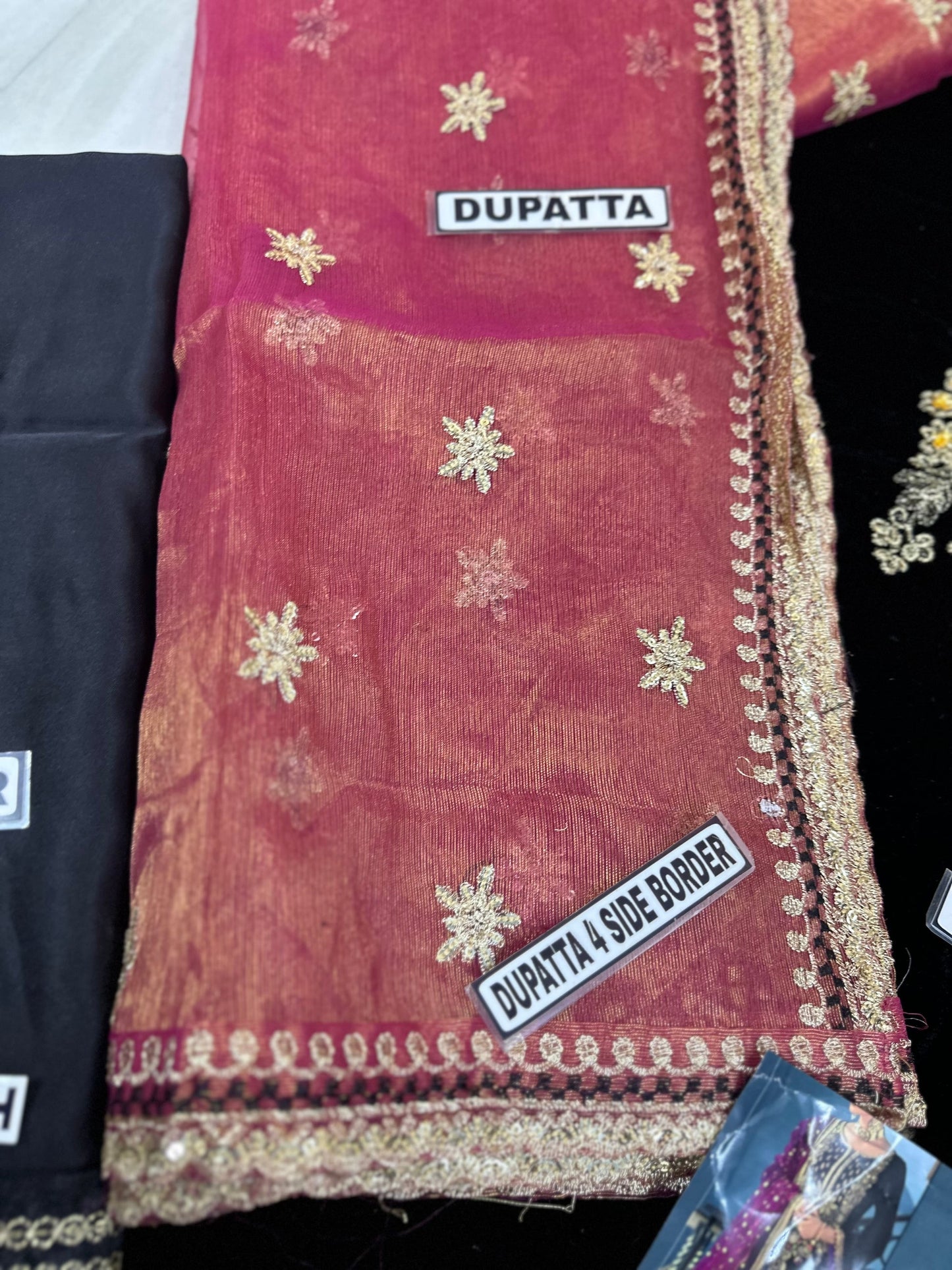 Khudabaksh Black Luxury Velvet Dress |Winter SC-5334