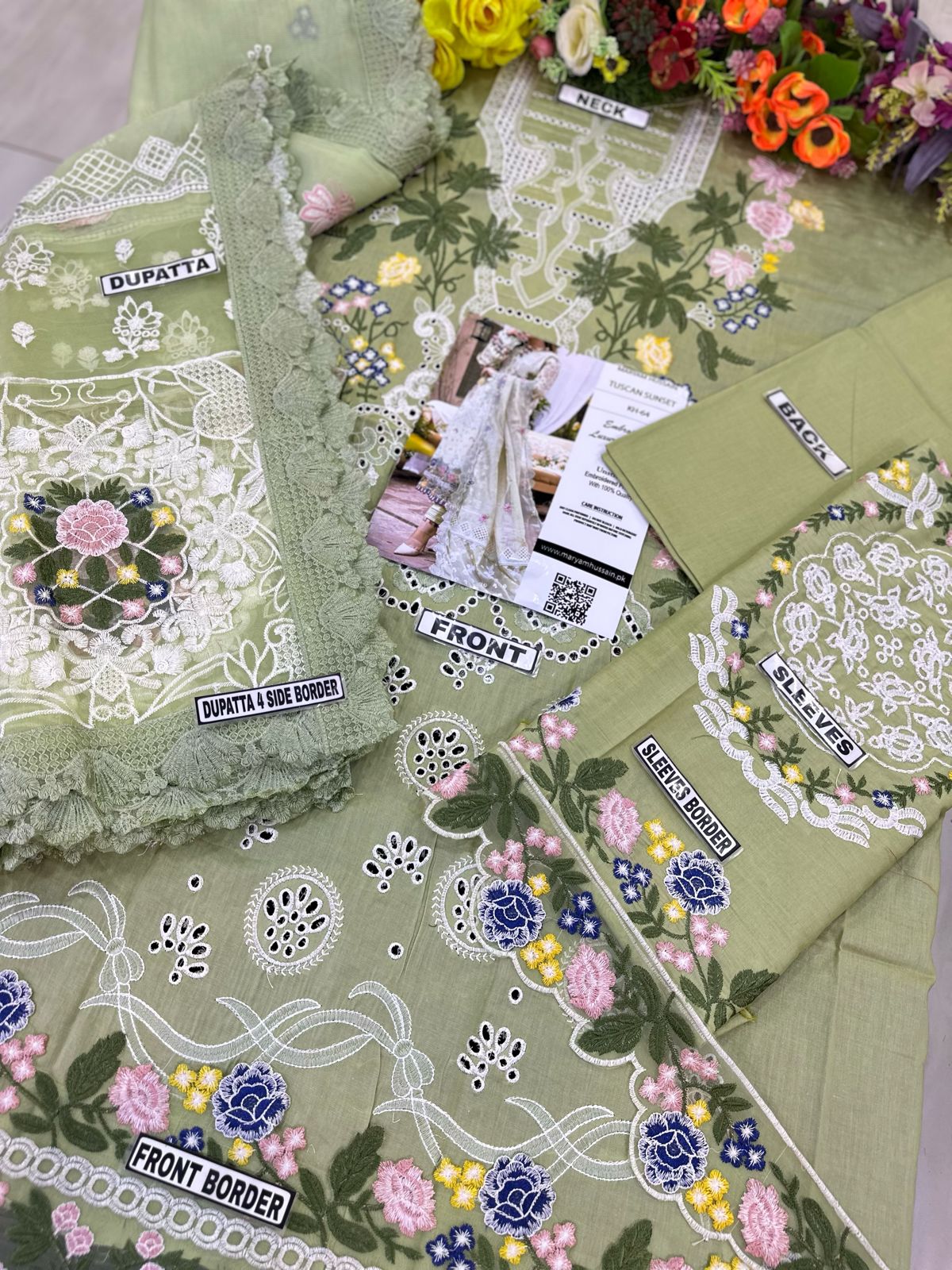 Maryam Hussain Lawn Chicken Kari Party Wear Dress | SC-144