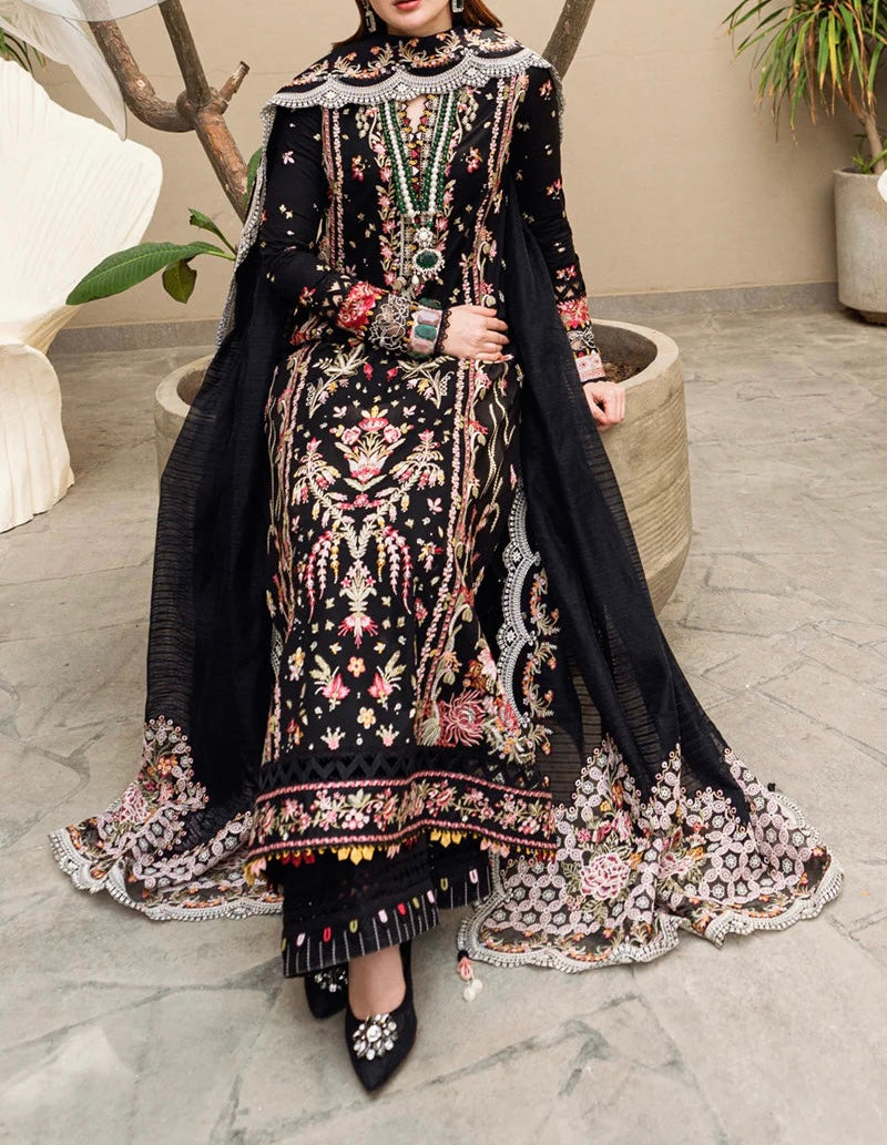 Qalamkar Hannah Luxury Lawn PartyWear Dress |SC-5291
