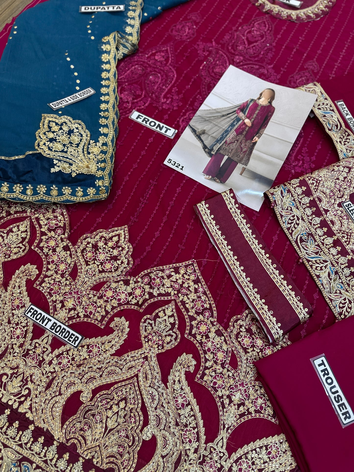 Maria B Chiffon PartyWear Dress |5321