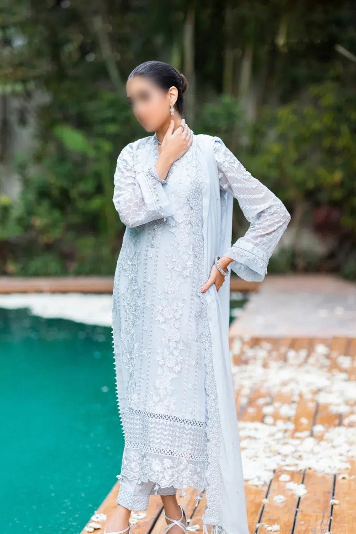 Flossie Clothing Chiffon Party Wear Dress | SC-182