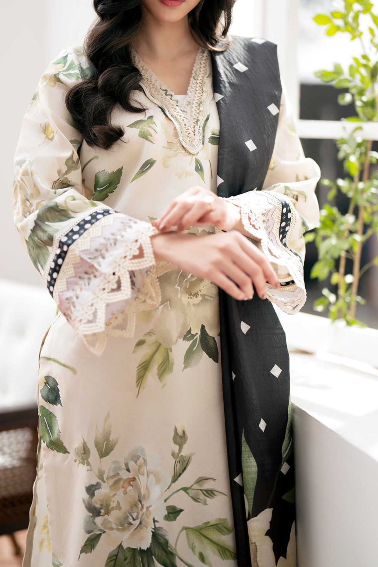 Baroque Print Lawn Formal Wear Dress | SC-252