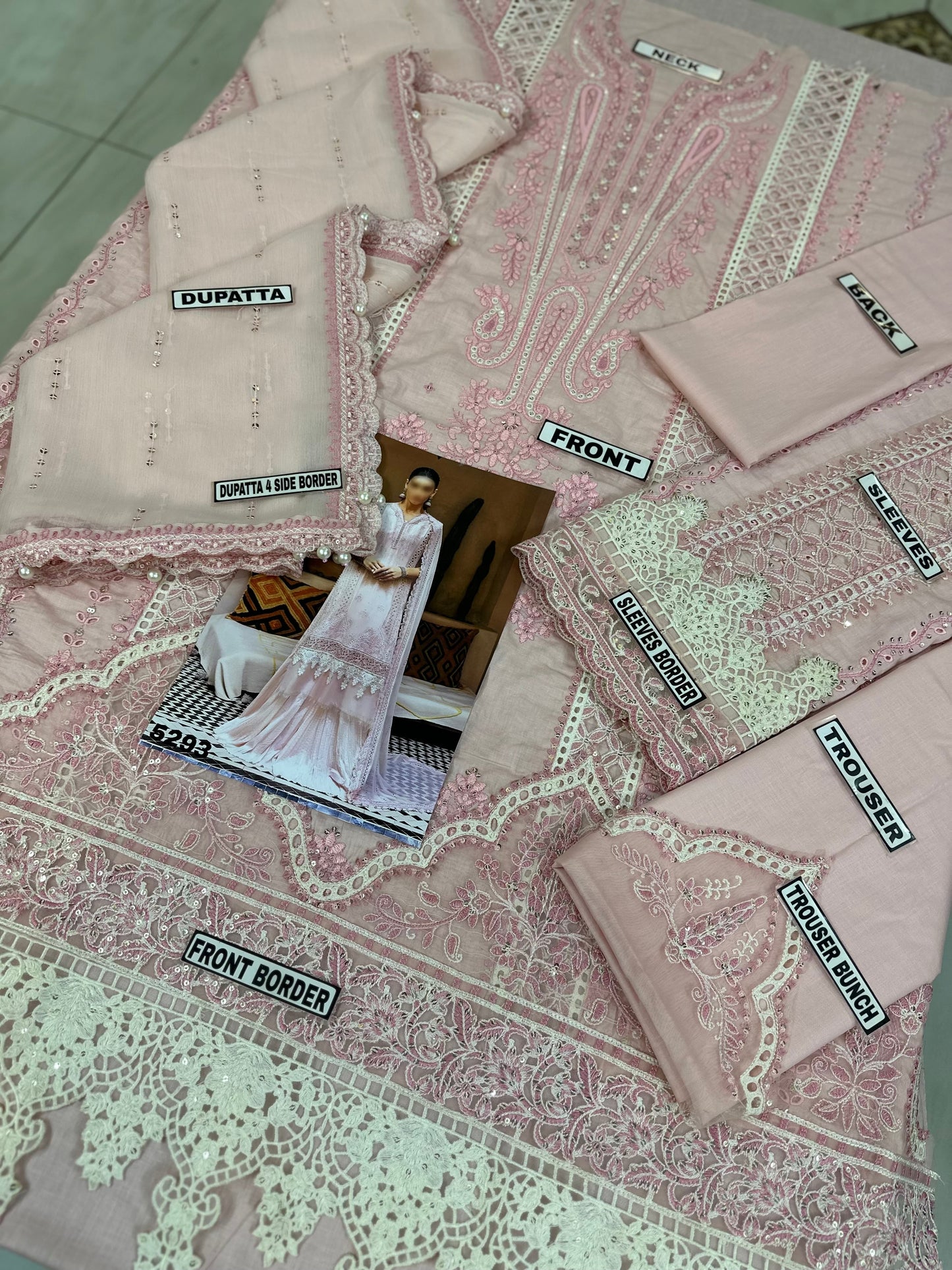 Maria B Luxury Lawn Chicken Kari Partywear Dress |SC-5293